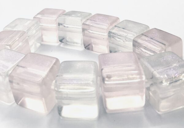 Pink and white ASMR bracelet